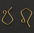 Gold Vermeil Kite Ear Wire, (VM/702-A)